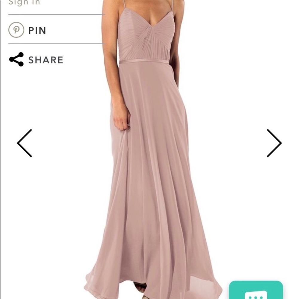 Brideside Cher Dress in “Frose”